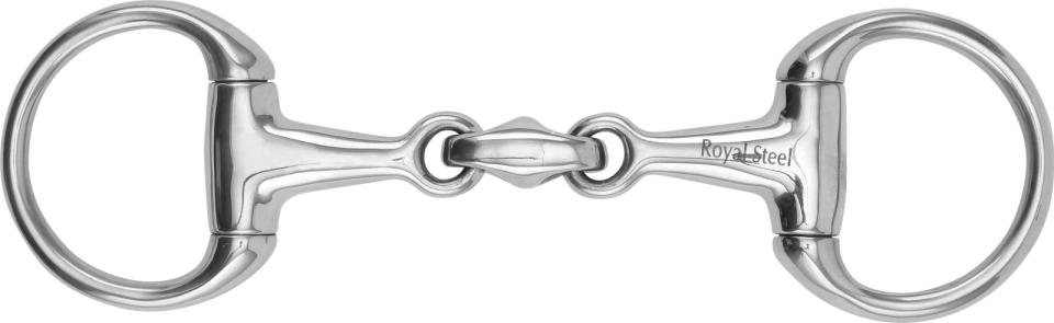 HorseGuard EggButt double jointed bit, 14 mm