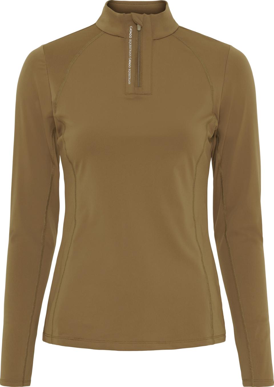 CATAGO Bree långärmad ridtröja med half-zip