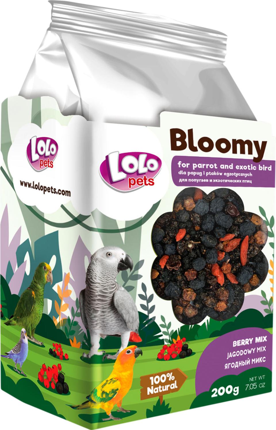Bloomy Berry mix for parrots and exotic birds
