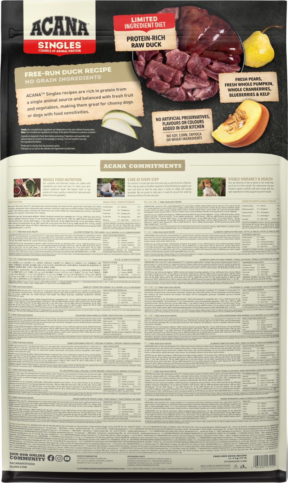 ACANA Singles frilandsand