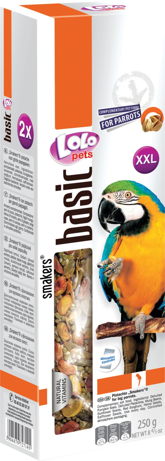 Smakers w. pistachio,XXL , big parrots