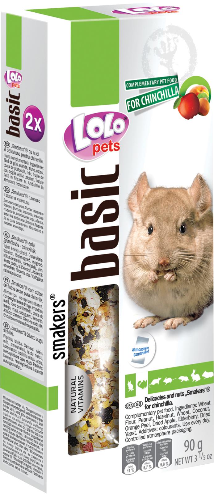 Smakers w. delicacies and nuts, chinchilla,