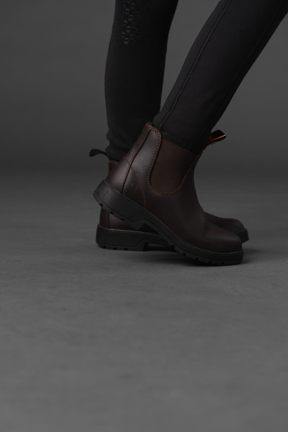 Equipage Vesper ridstövlar med stålhätta, brun