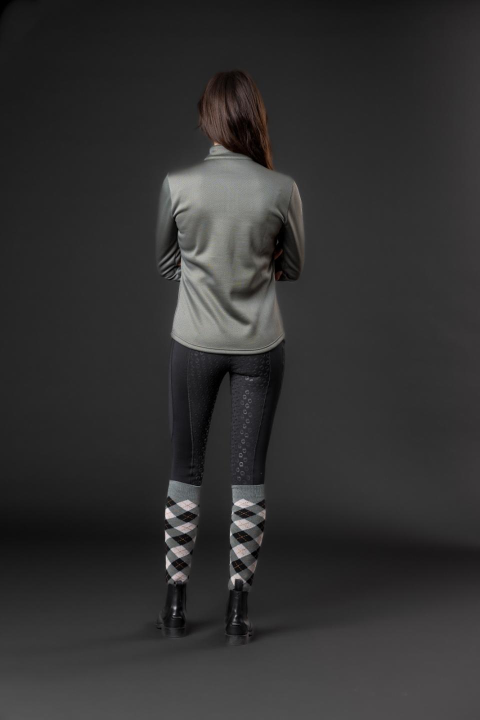 Equipage Scarlet langärmeliges Reithemd mit halbem half-zip