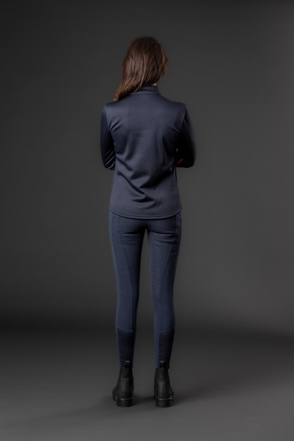 Equipage Scarlet langärmeliges Reithemd mit halbem half-zip