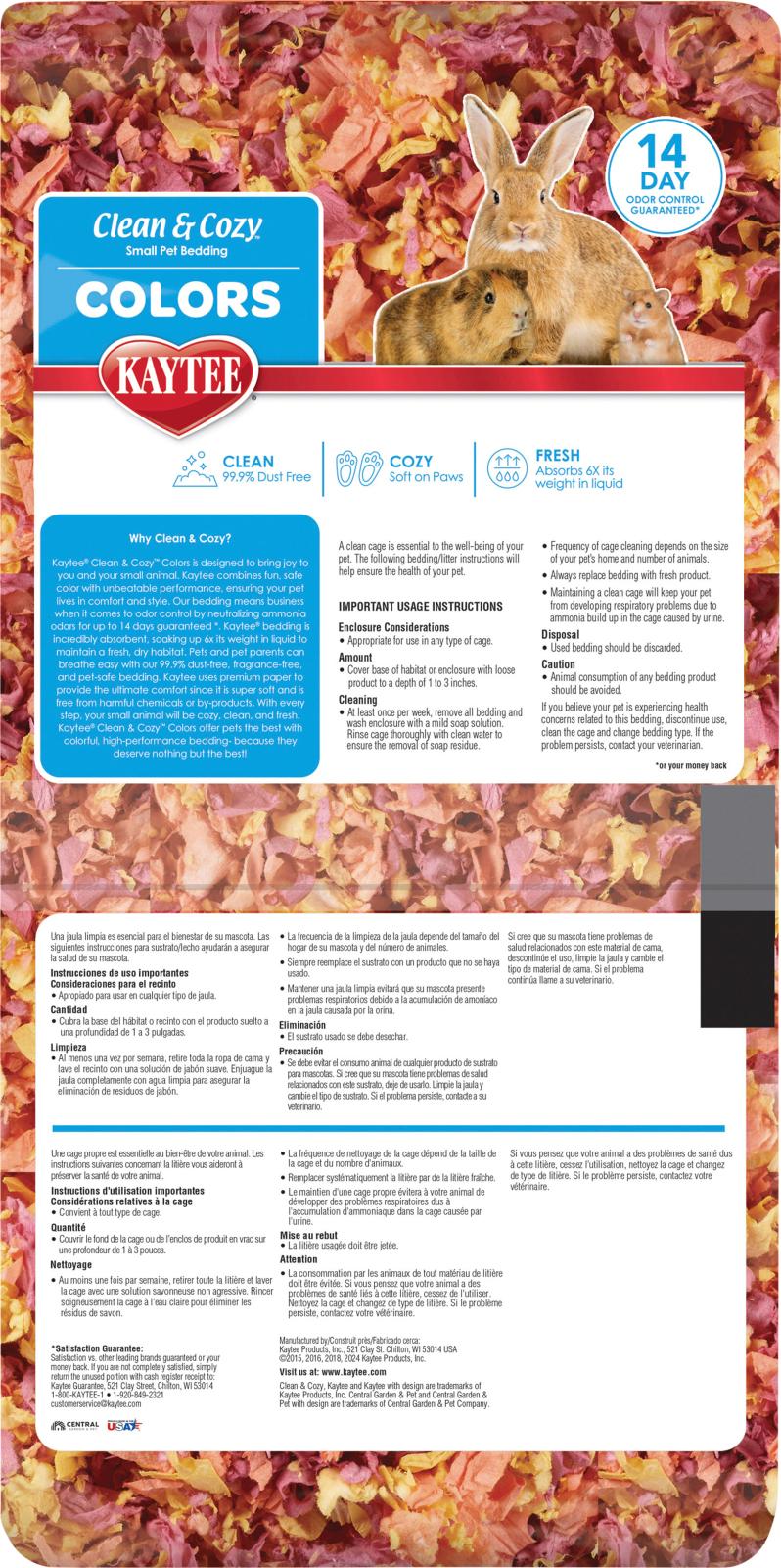 Kaytee Clean & Cozy Colours Sunset strøssel