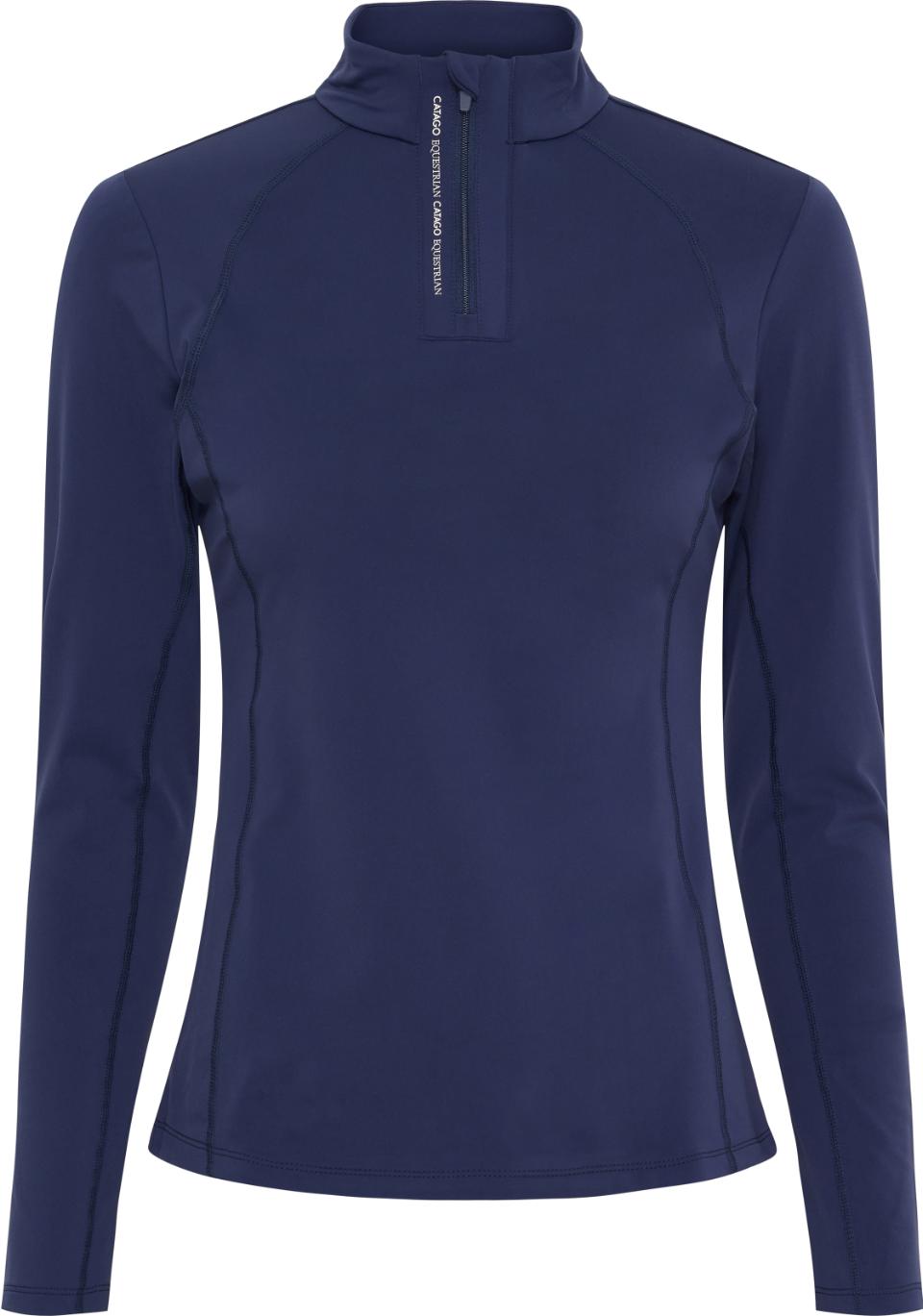 CATAGO Bree långärmad ridtröja med half-zip