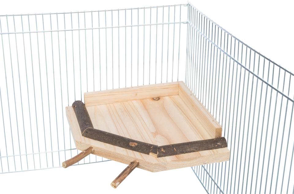 Landing area with perches, wood