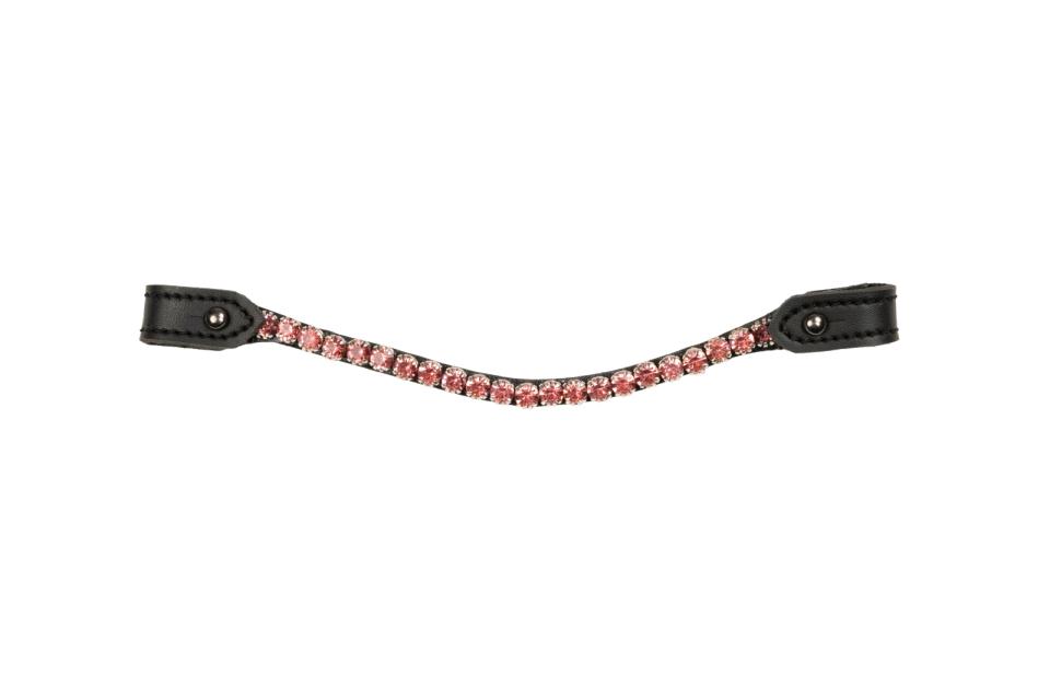 My Hobby Horse Browband, black with pink stones