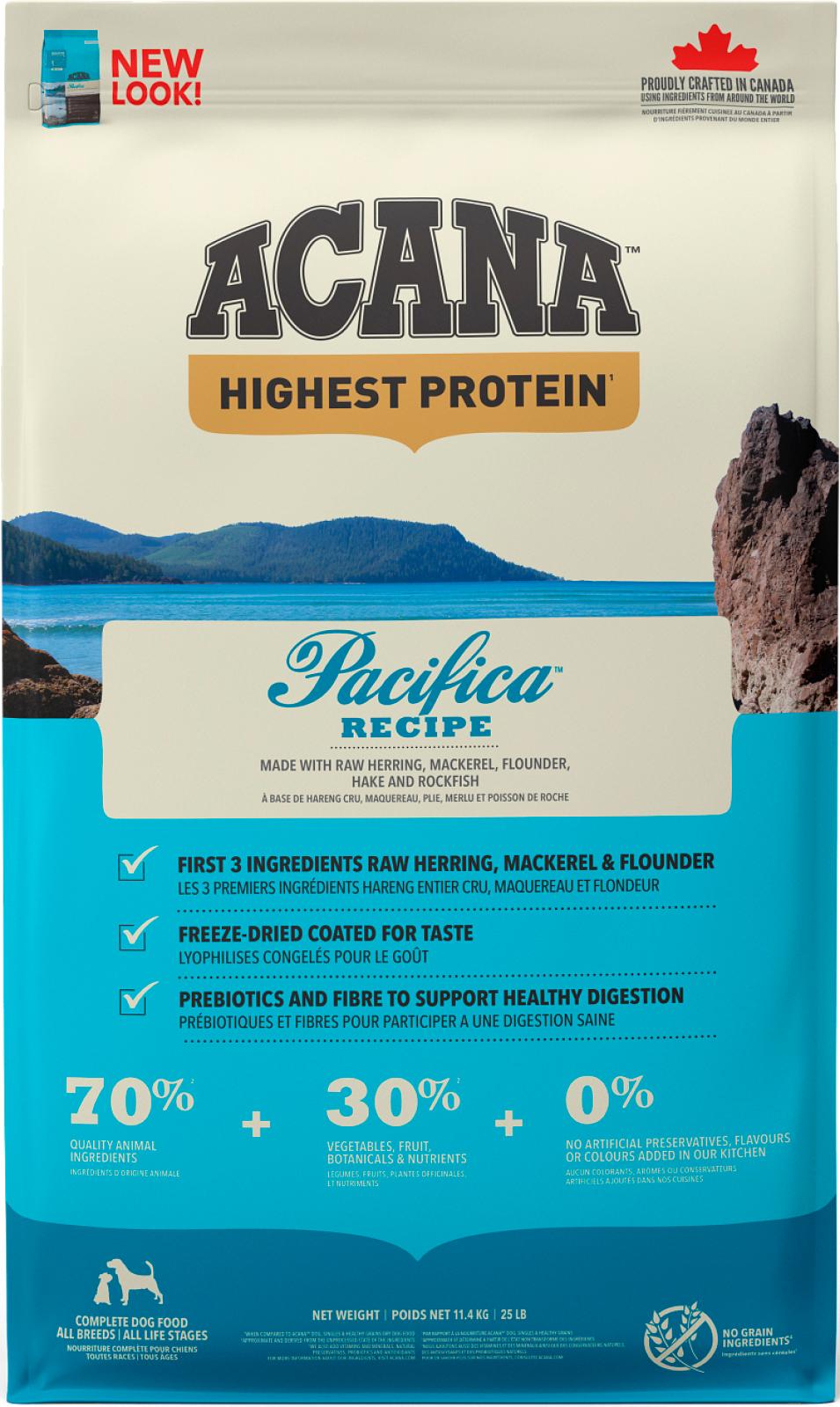 ACANA Highest Protein Dog Pacifica (mackerel)
