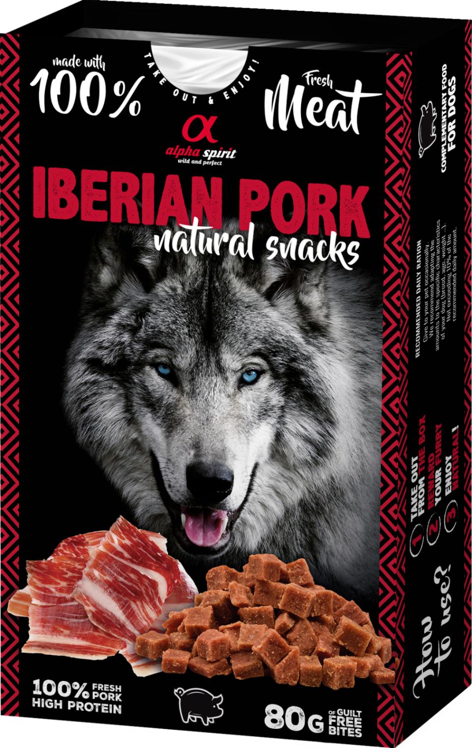 Alpha Spirit Naturals Iberian pork Hundesnacks (Schinken)
