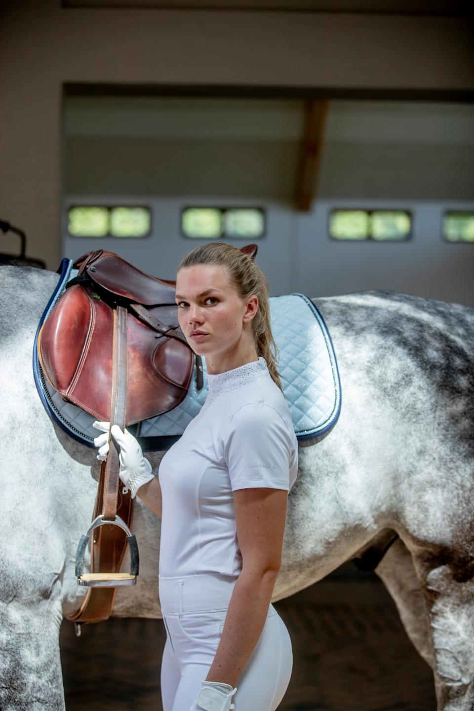 Equipage Tessa Turniershirt mit kurzen Ärmeln