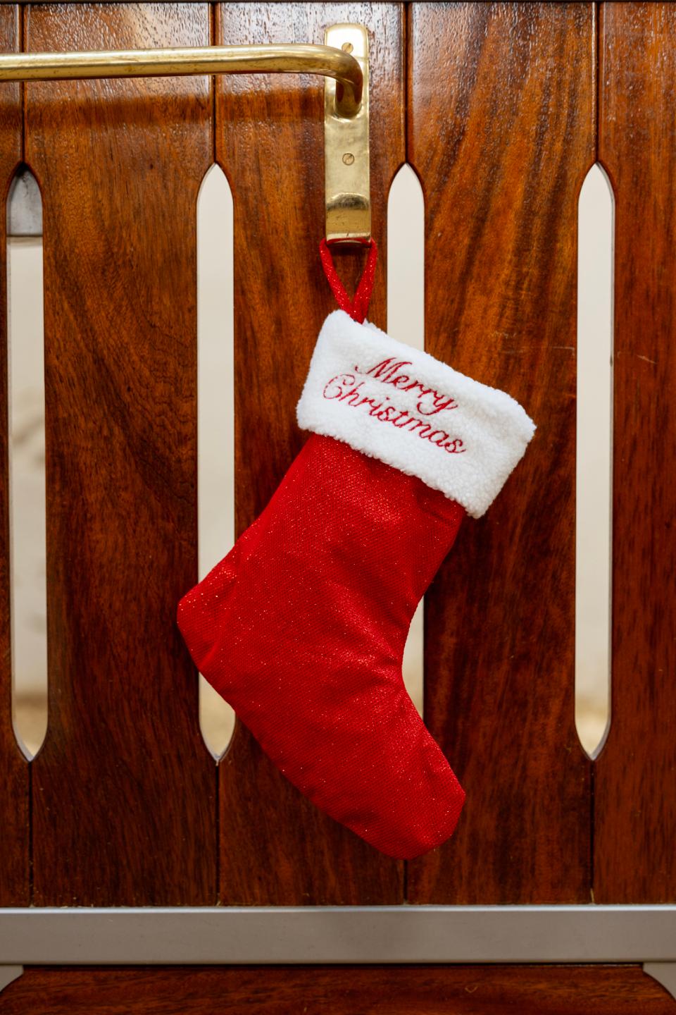 Horse Guard Glitter Christmas stocking