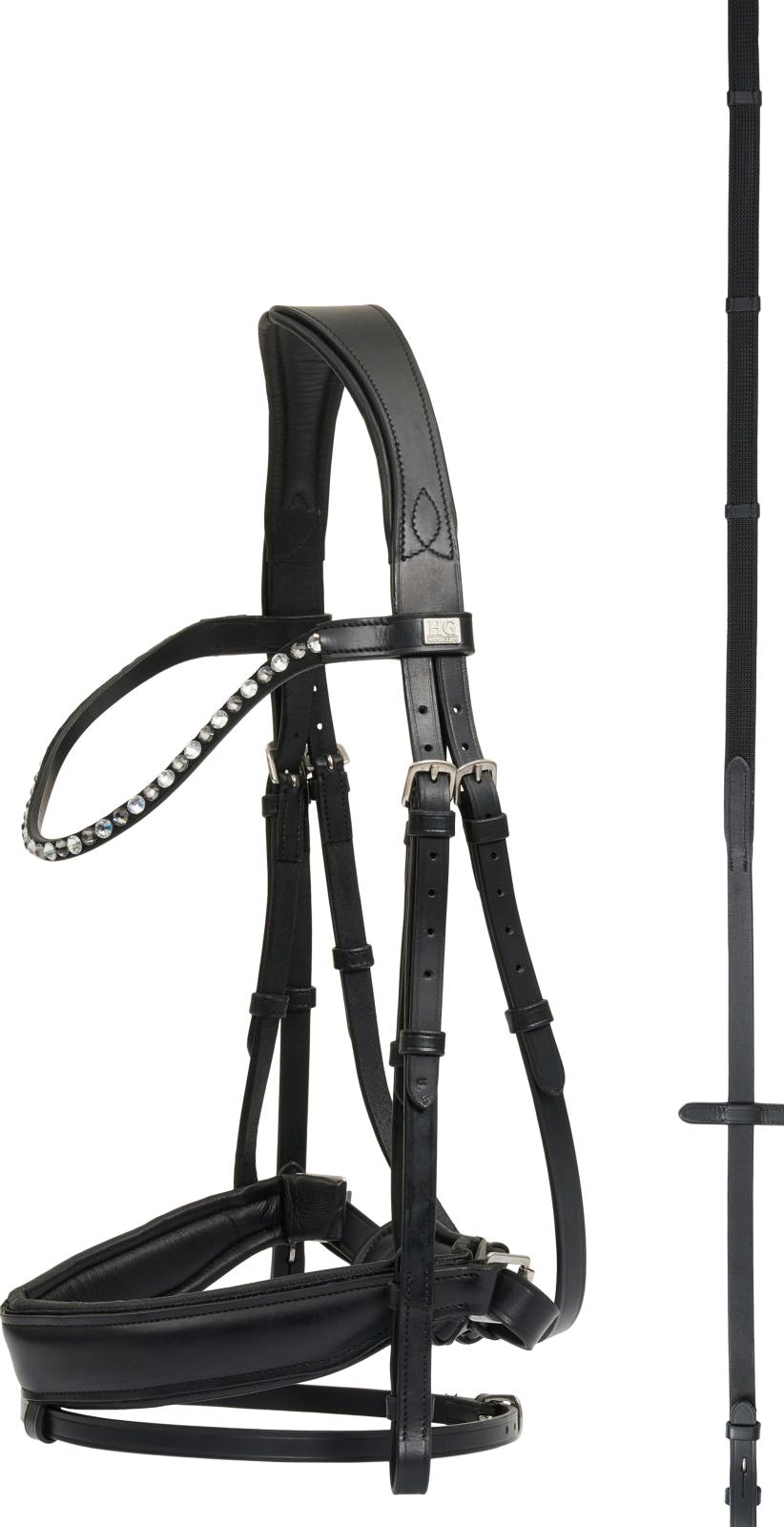 HorseGuard Cryll 25.2 bridle w/pullback and flash