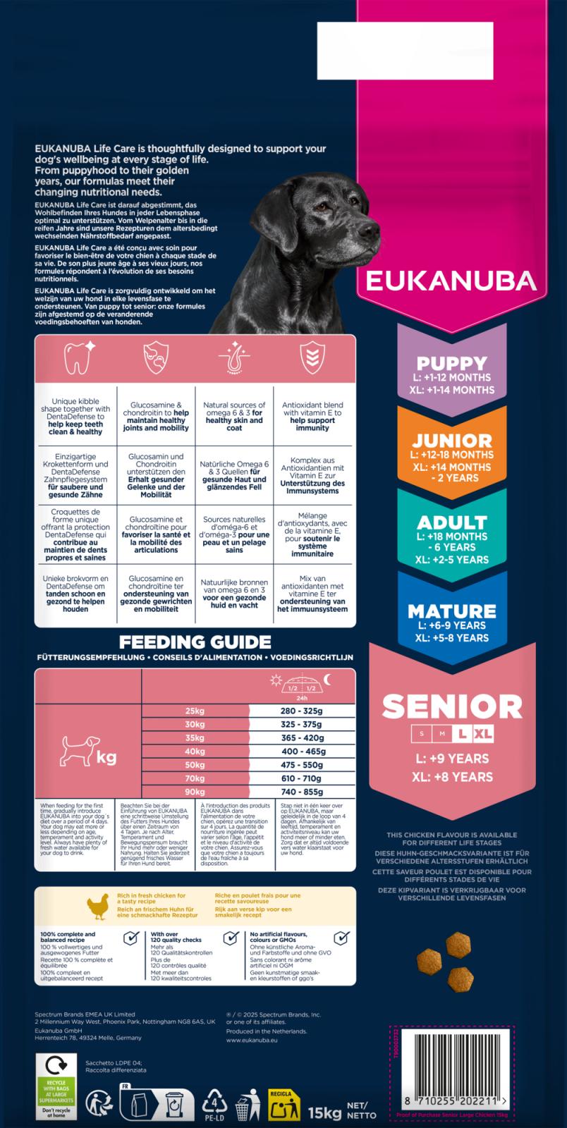 EUKANUBA Senior Large Breed Chicken