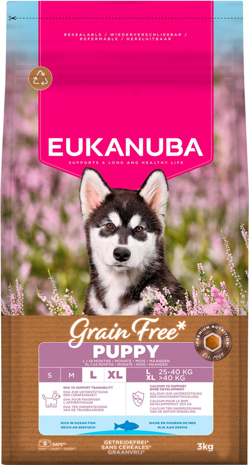 EUKANUBA Puppy & Junior Large Grainfree Ocean Fish