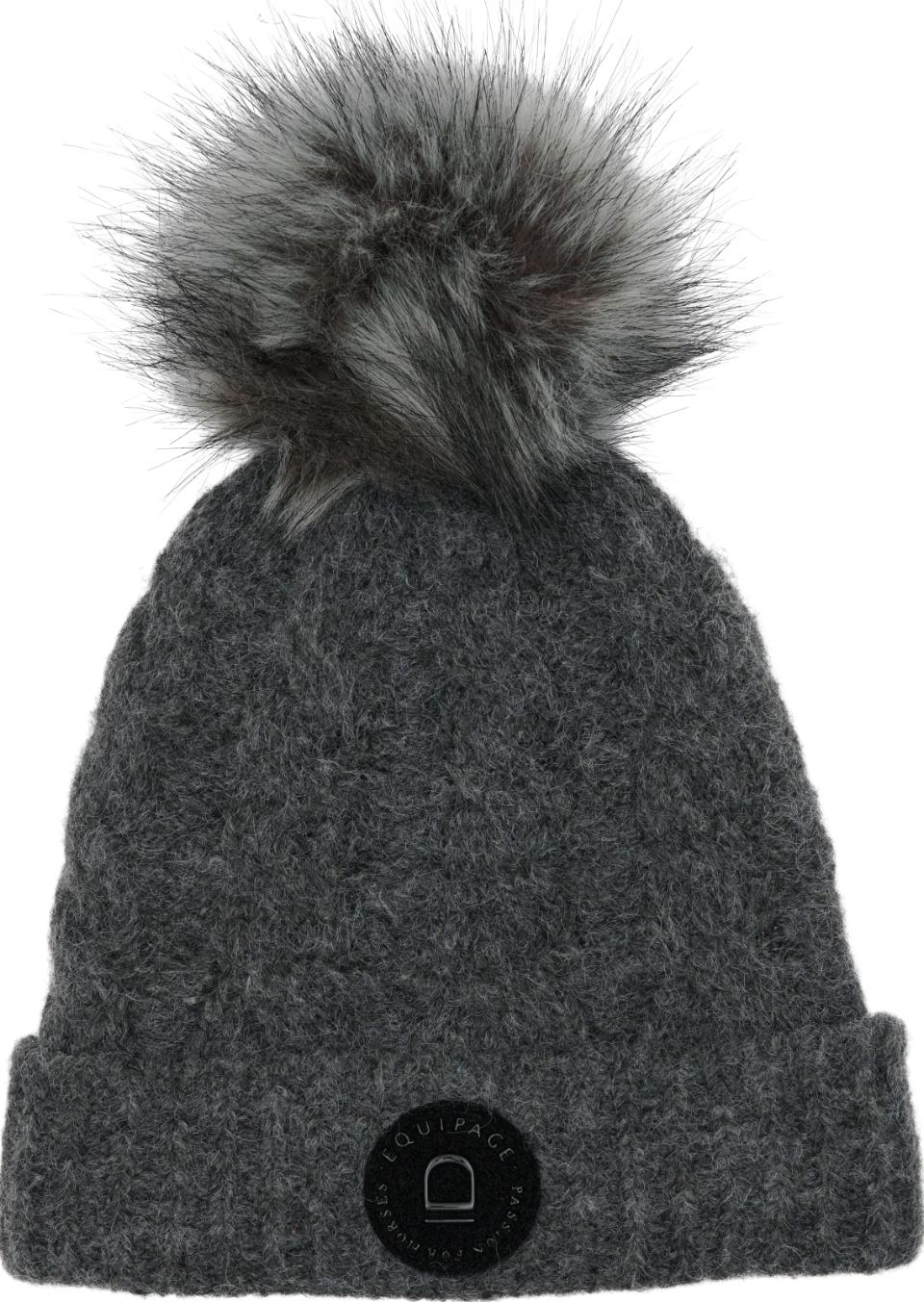 Equipage Vasili Strickmütze mit Kunstfellbommel
