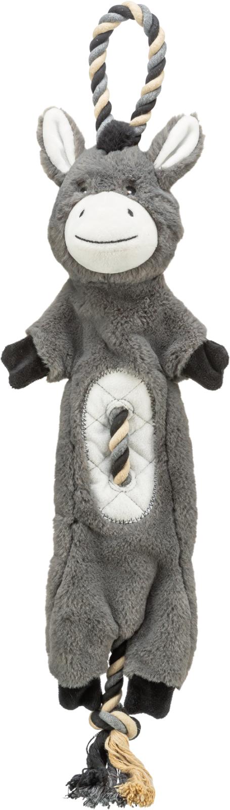Trixie donkey with rope