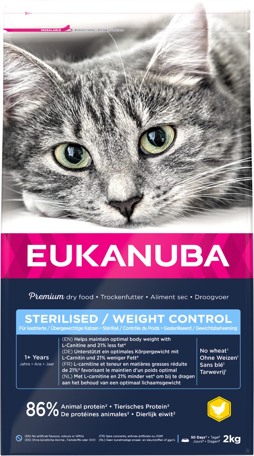 EUKANUBA CAT Adult Sterilised/Weight Control