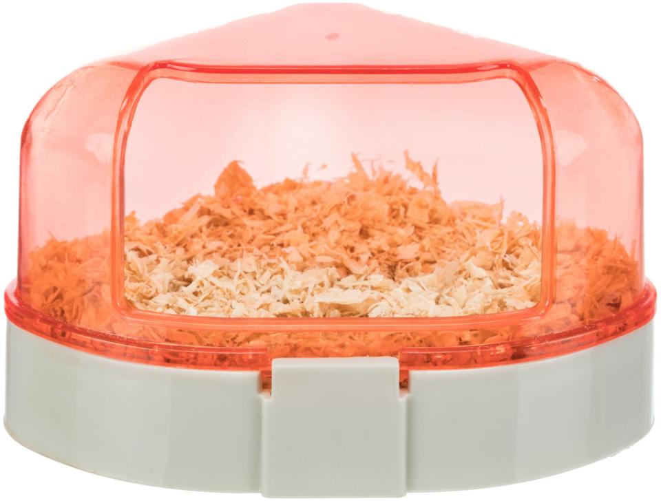 Ecktoilette mit Dach