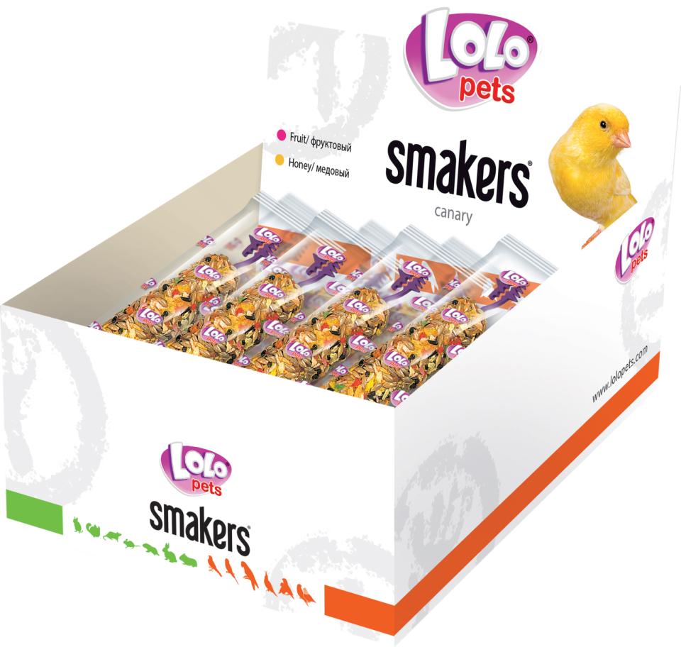 Lolo Pets Smakers box for kanariefugl, honning