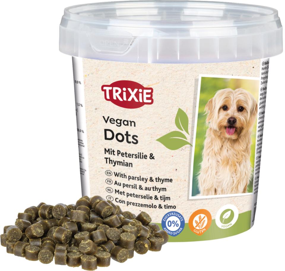 Trixie Vegan Soft Snack Dots with parsley and thyme
