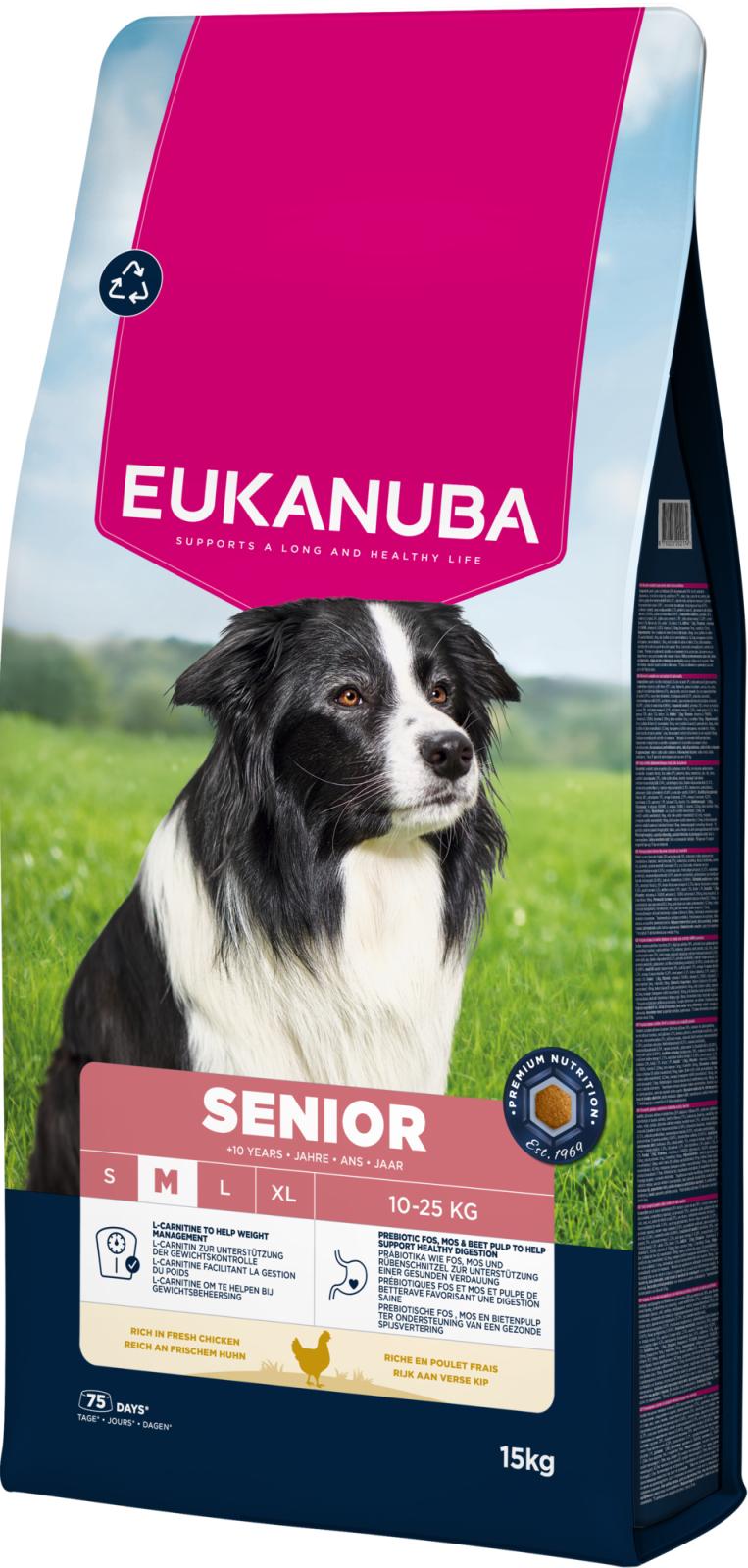 EUKANUBA Senior Medium Breed kylling