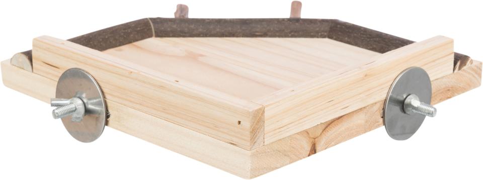 Landing area with perches, wood