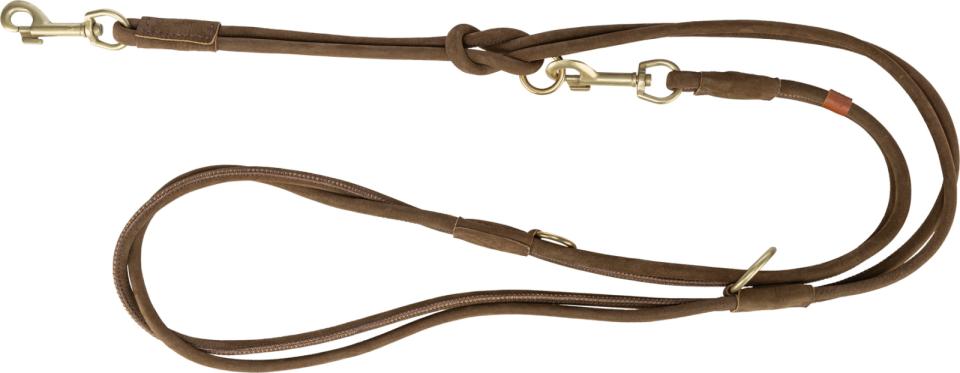 Trixie Pure Adjustable Lead, round-sewn leather