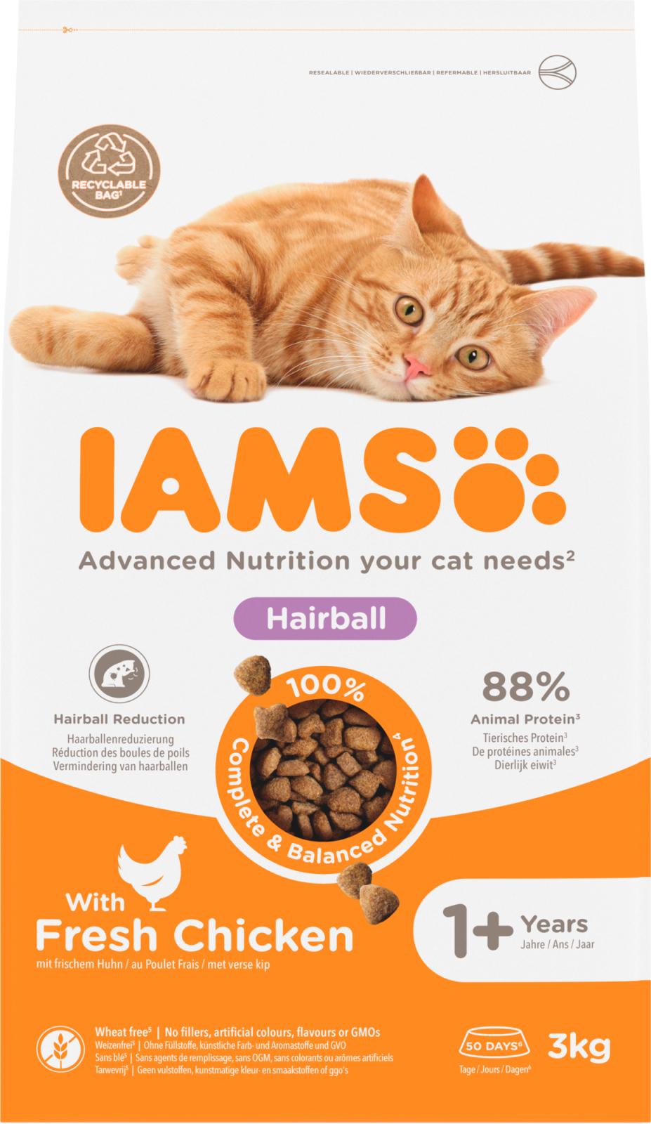 IAMS CAT Vitality Adult Hairball