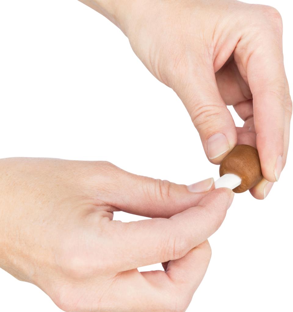 Hiding place f/tablets, snacks f/filling