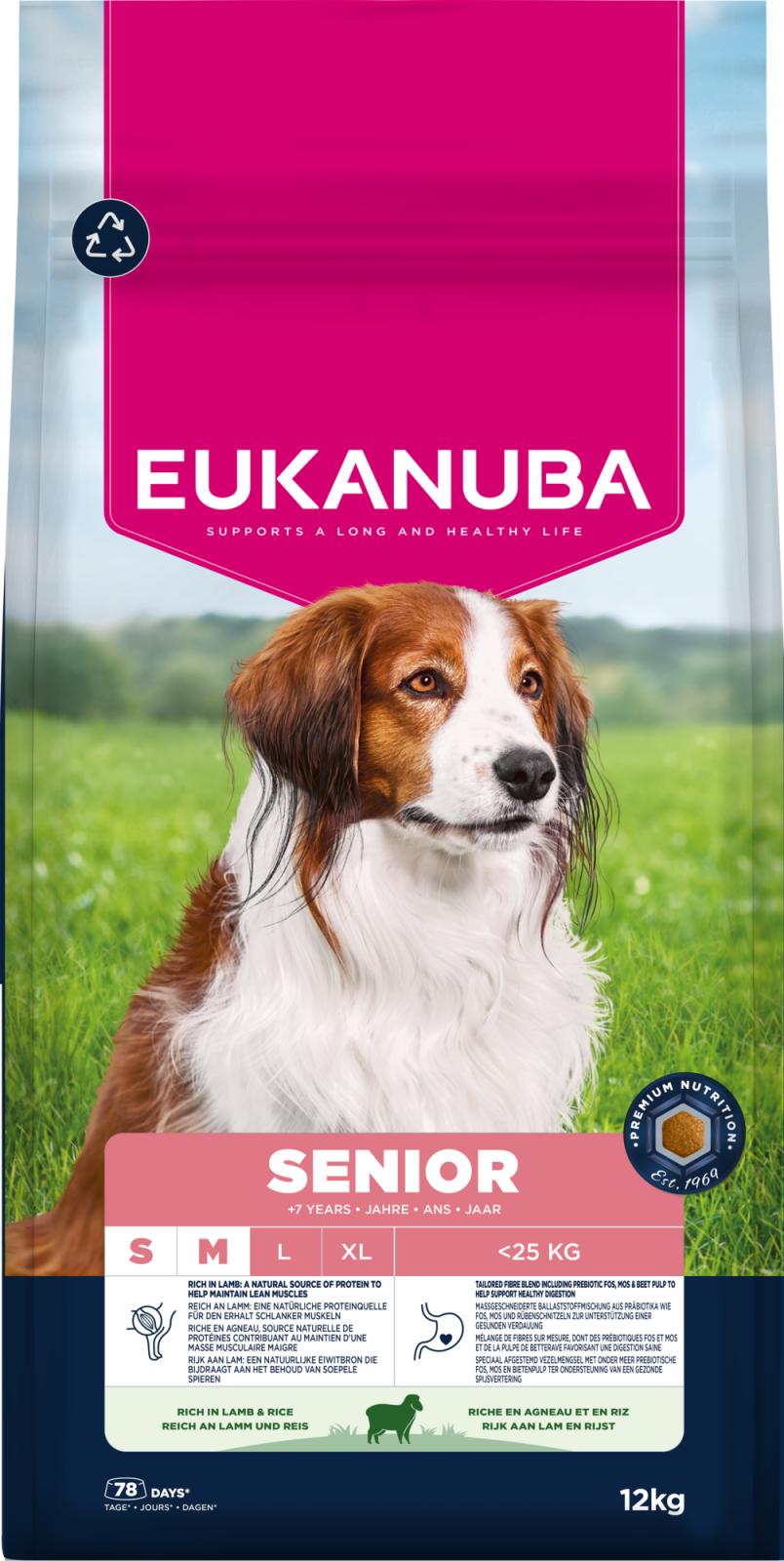 EUKANUBA Senior Small/Medium Breed Lamb & Rice