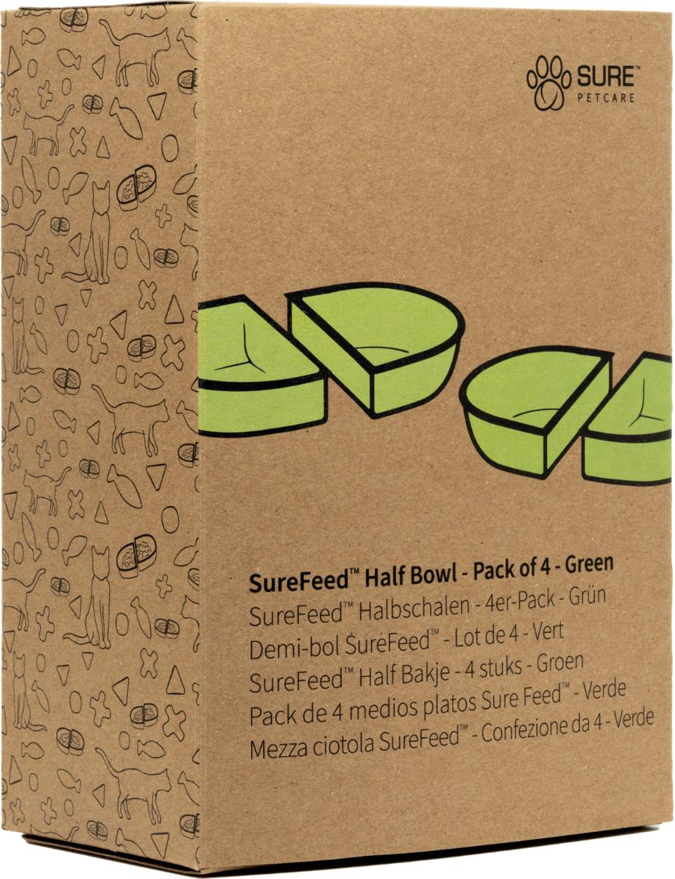 Surefeed halvskål - 4 stk.