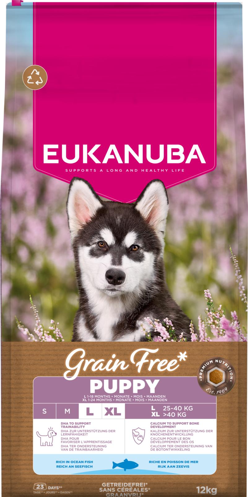 EUKANUBA Puppy & Junior Large Grainfree Ocean Fish