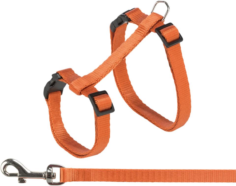Trixie cat harness (10 mm webbing) with line