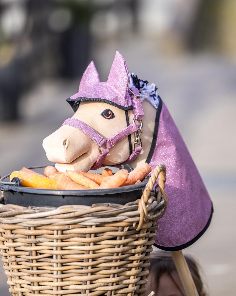 My Hobby Horse Decke & Fliegenhaube, Rosa Glitzer