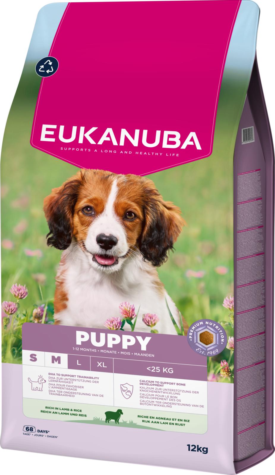 EUKANUBA Puppy Small/Medium Breed Lam & Ris