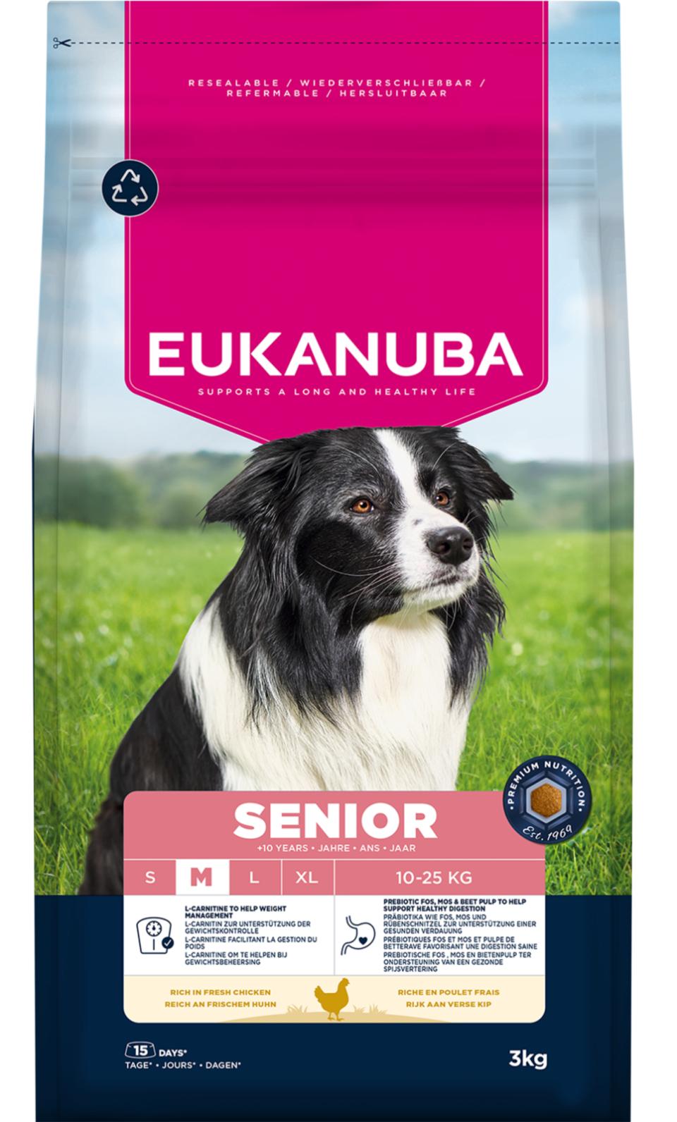 EUKANUBA Senior Medium Breed Chicken