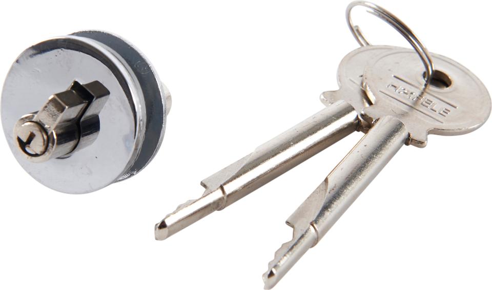 Glaslås til inventar t.ø16 hul.