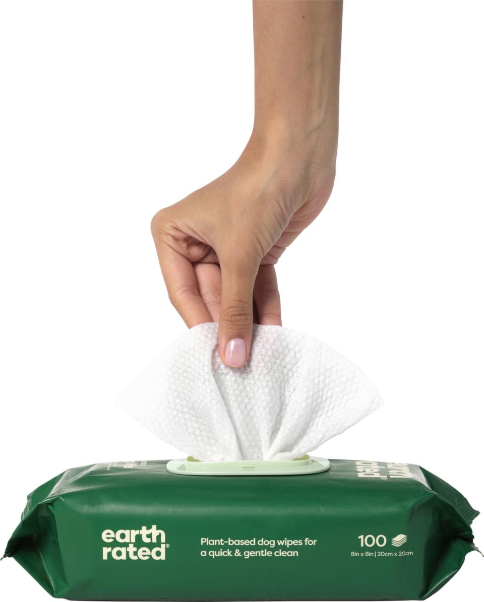 Earth Rated Wipes, Unscented, 20x20 cm