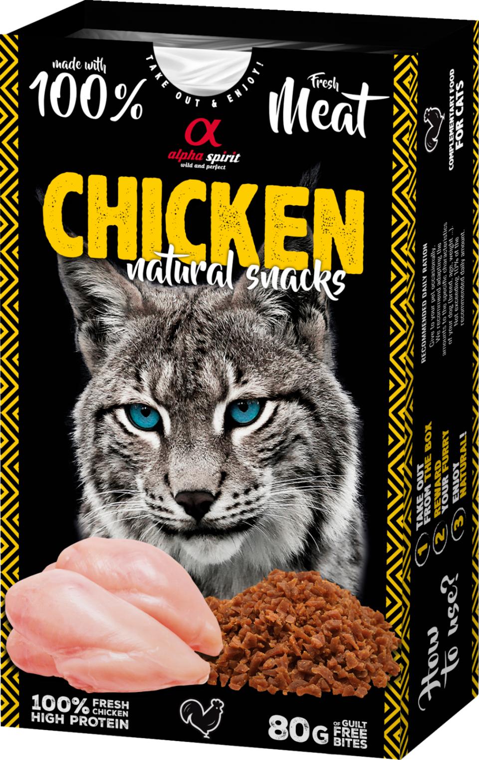 Alpha Spirit Naturals Chicken kattesnacks (kylling)