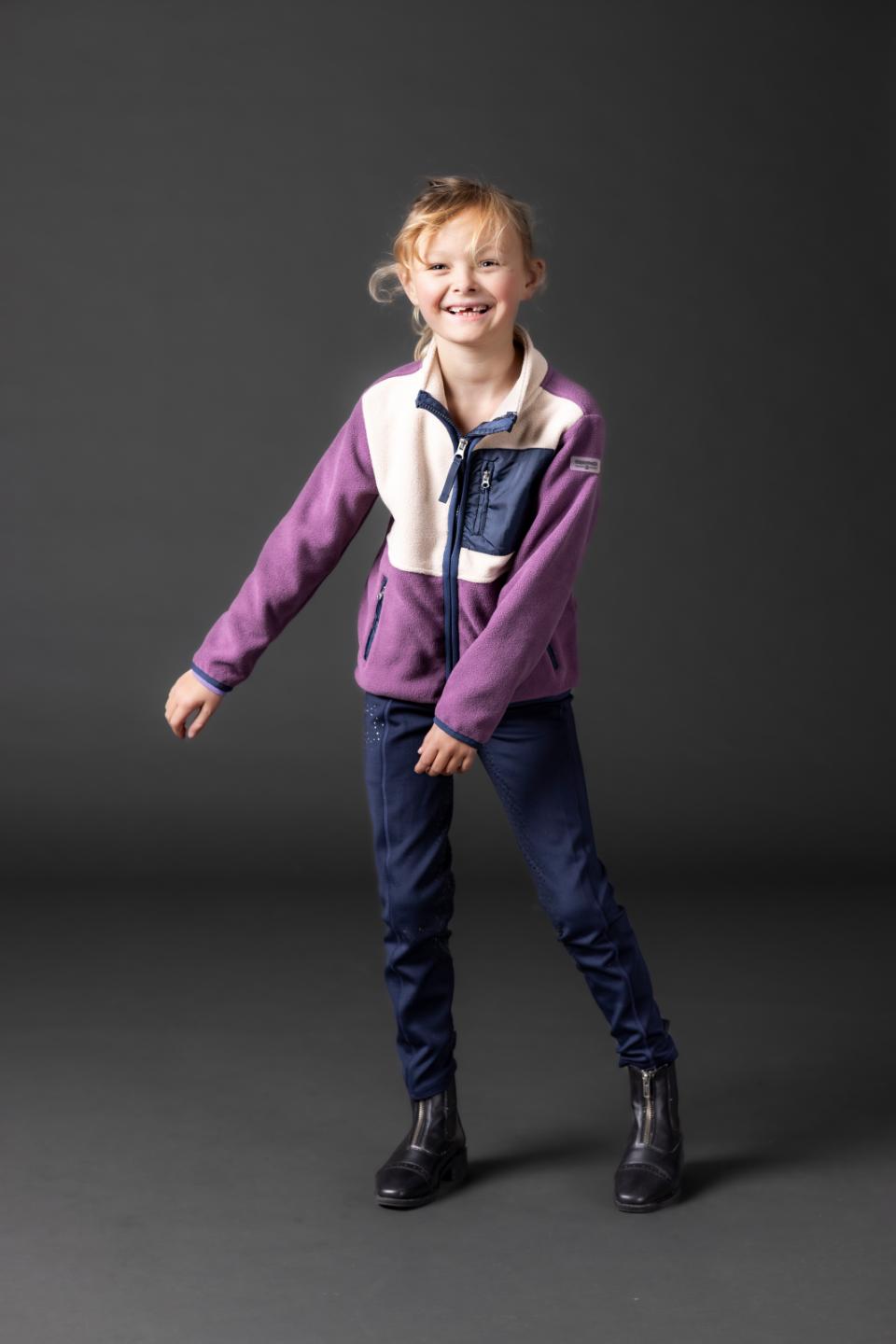 Equipage Minna zip fleece ridjacka för barn