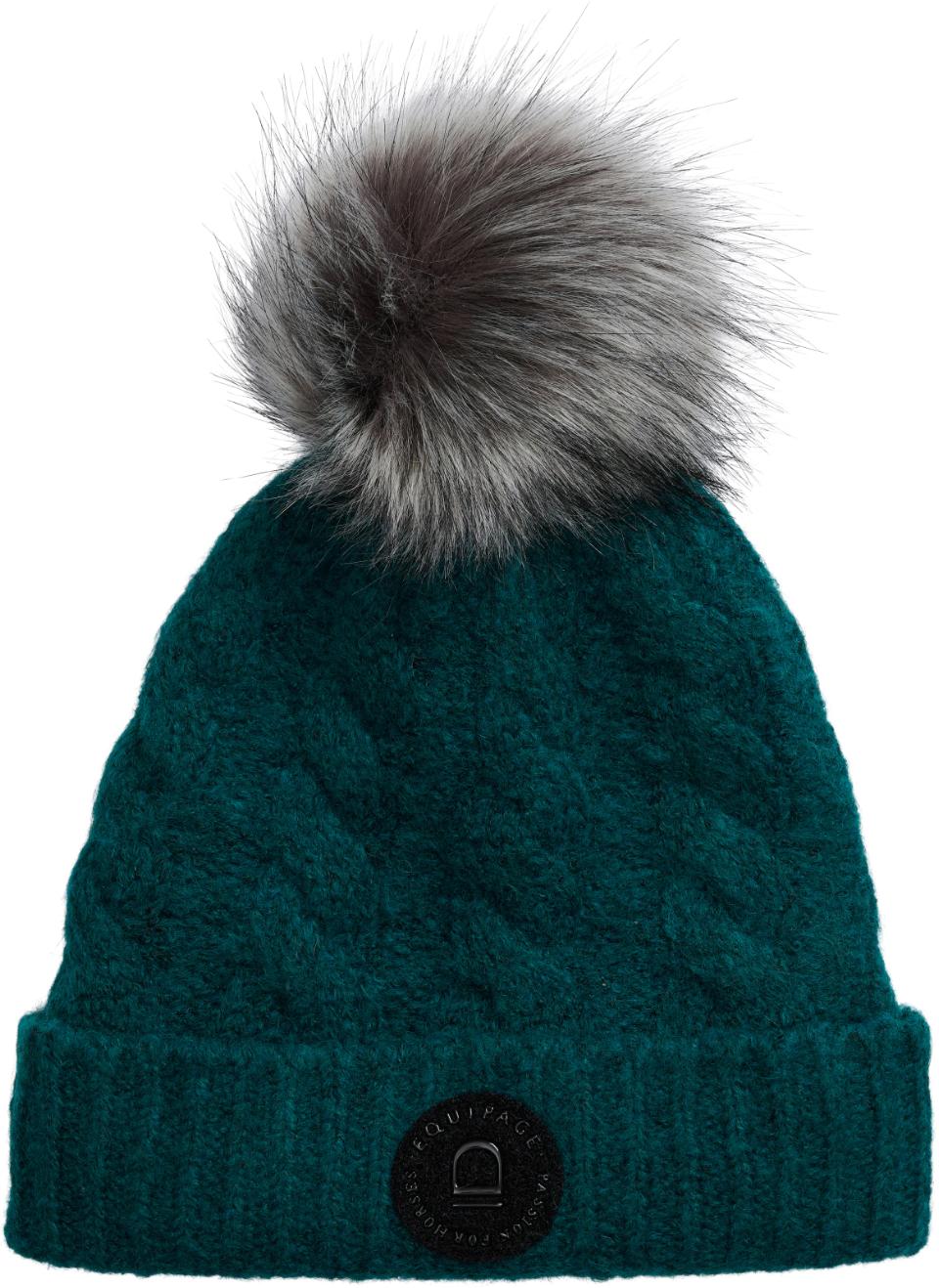 Equipage Vasili Strickmütze mit Kunstfellbommel