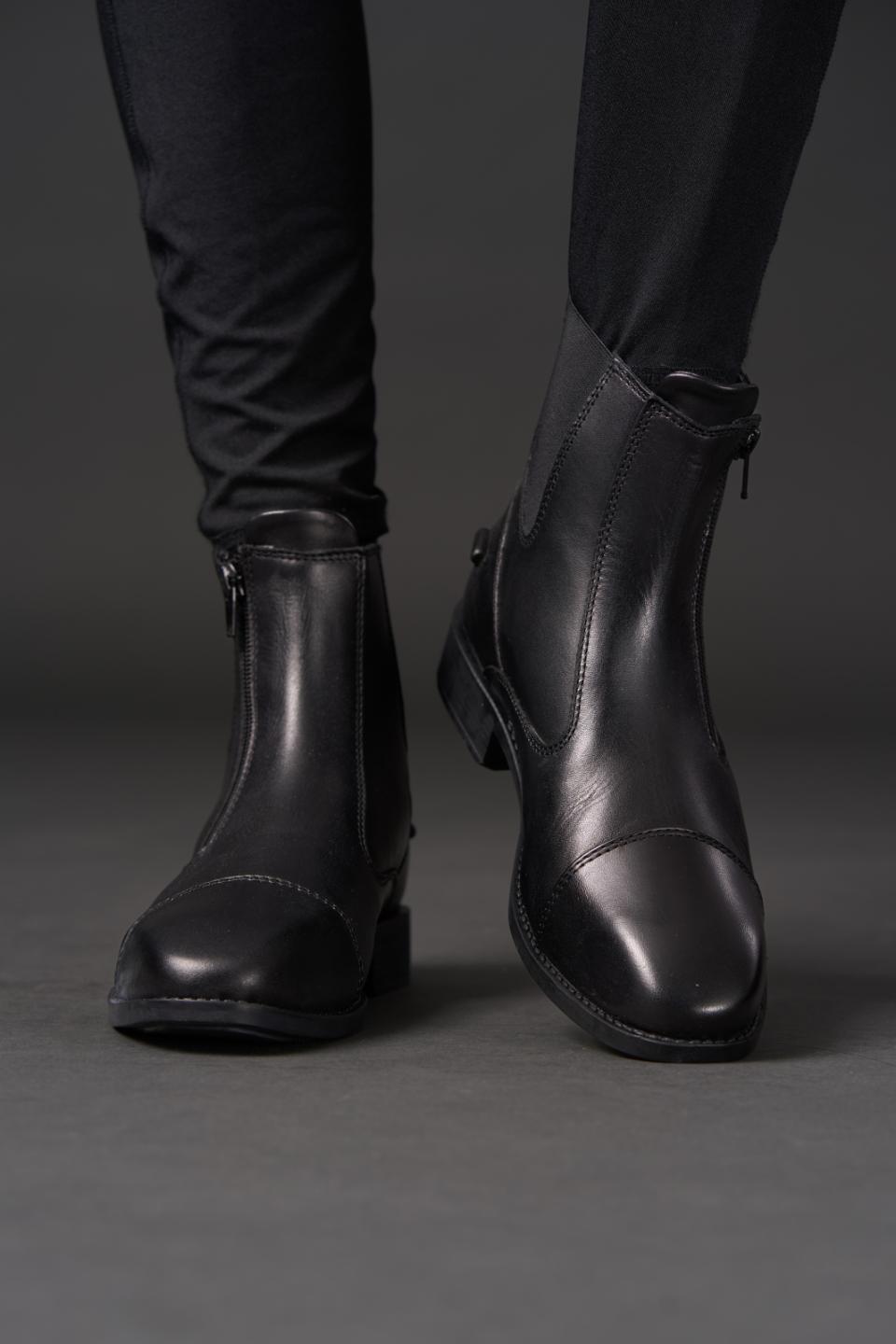 Equipage Hudson jodphur-stövel med dragkedja i sidan