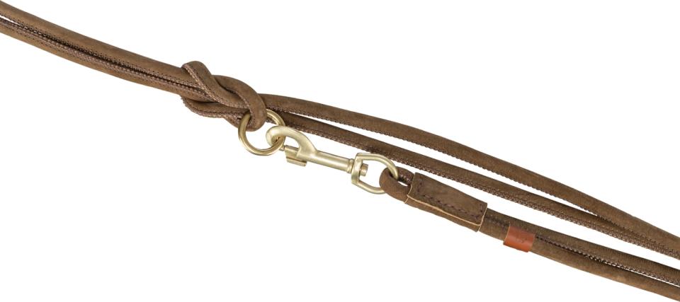 Trixie Pure Adjustable Lead, round-sewn leather