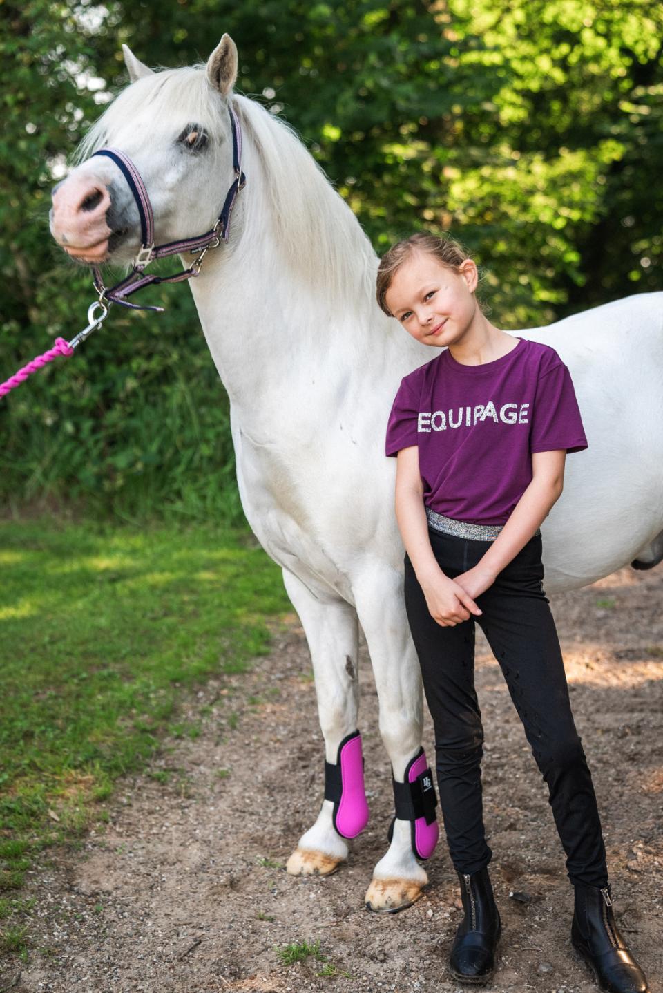 Equipage Telina Kurzarm-Reitbluse für Kinder
