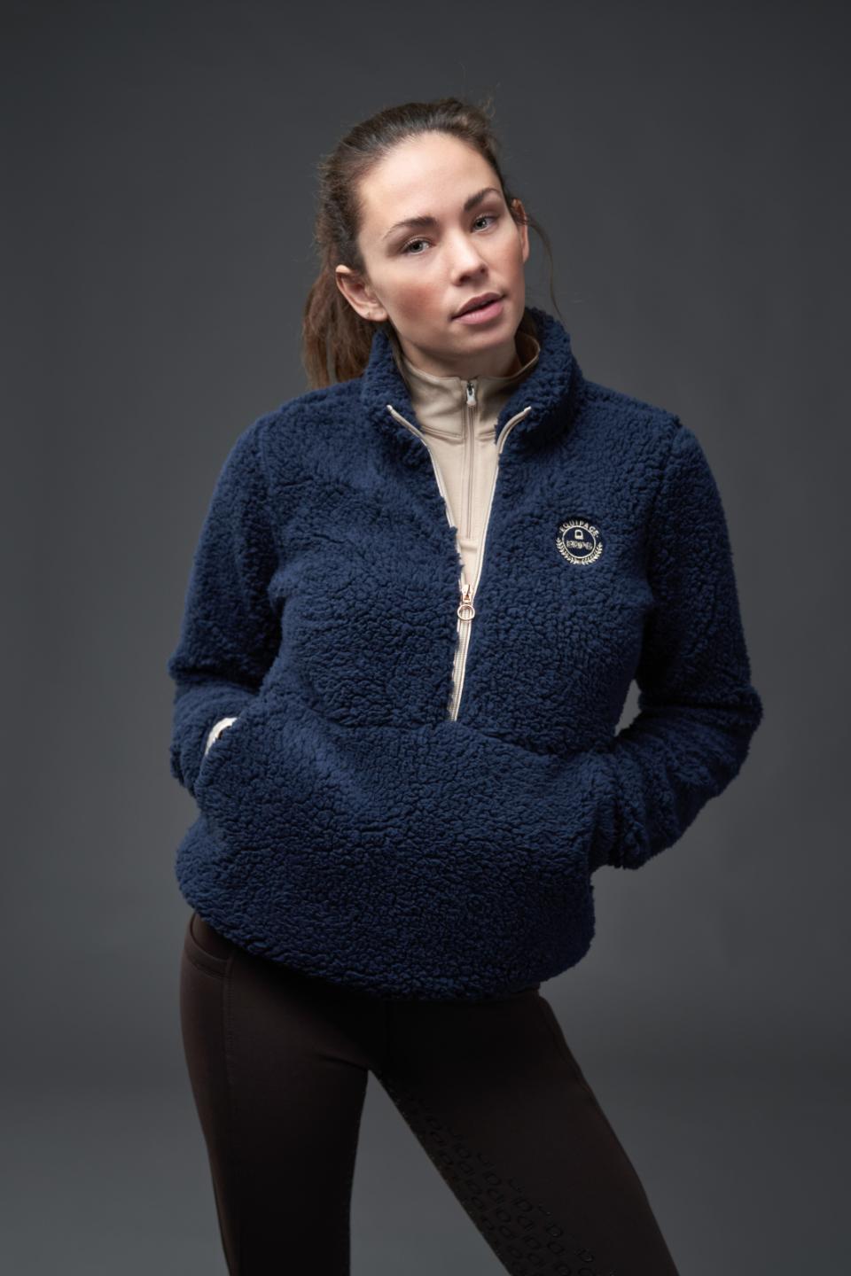 Equipage Joelle Half-zip teddy ridjacka
