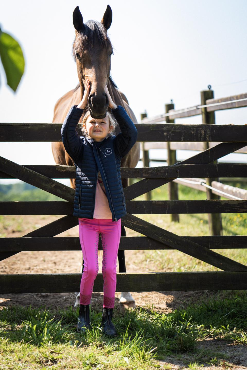 Equipage Molly Heart Glitzer Reitleggings mit vollem Griff