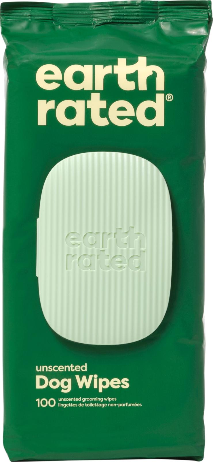 Earth Rated Wipes, Unscented, 20x20 cm