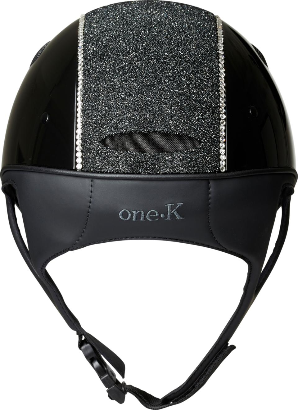 One K Defender Pro ridhjälm - glittrig topp, swarowski pipe